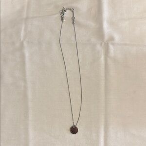 Express Silver Necklace with Silver Pendant